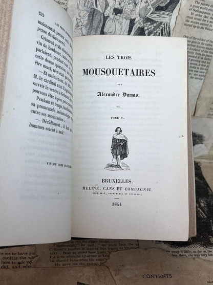 The Three Musketeers by Alexander Dumas 1844 First Edition