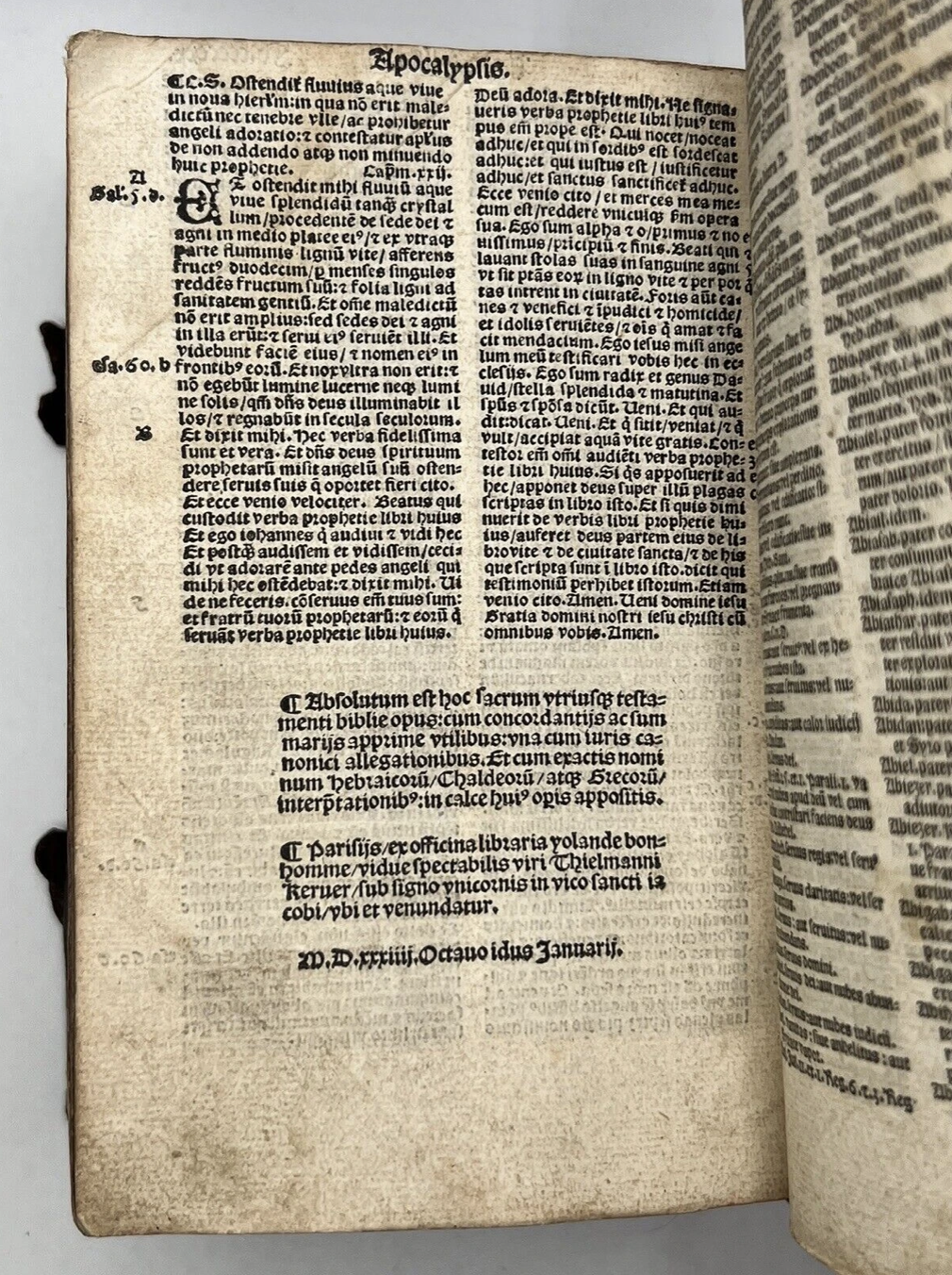 Biblia Sacra 1534 Early Vulgate Bible