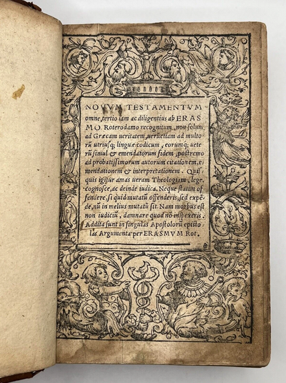 Erasmus' New Testament 1522 Third Edition