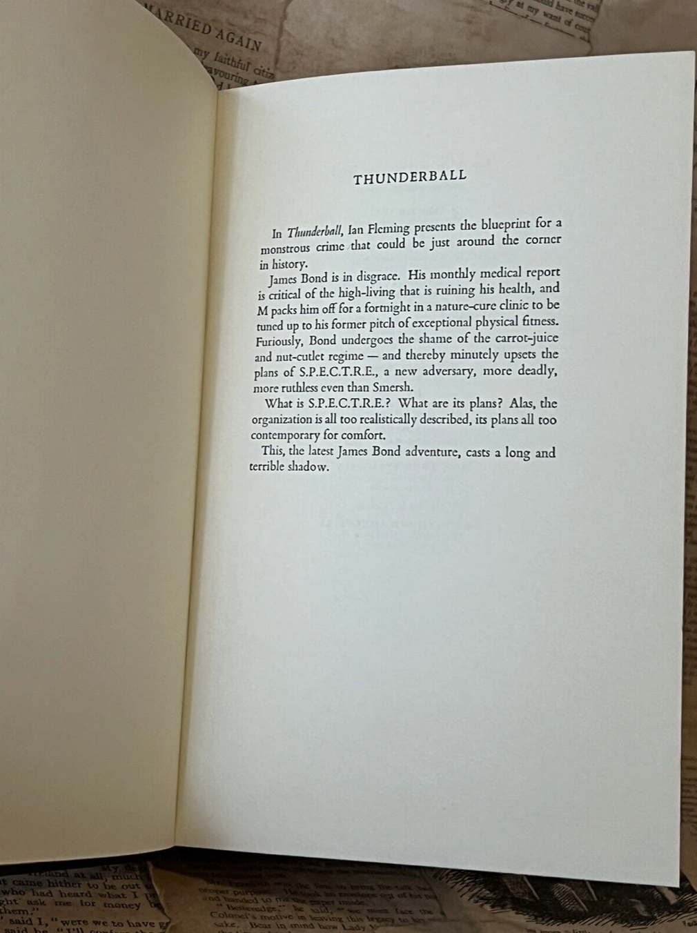 Thunderball by Ian Fleming 1961 First Edition First Impression