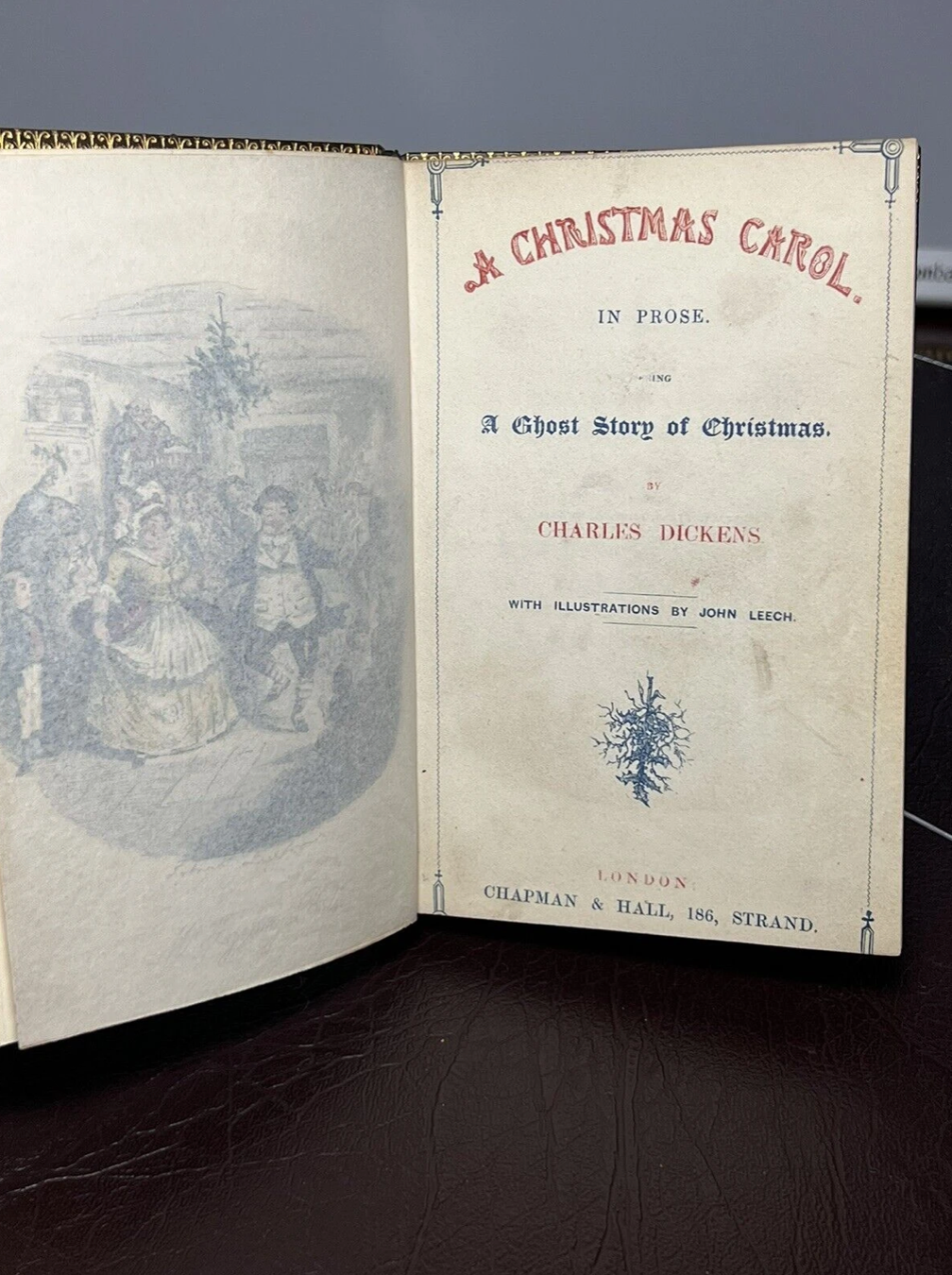 A Christmas Carol by Charles Dickens 1843 First Edition First Impression