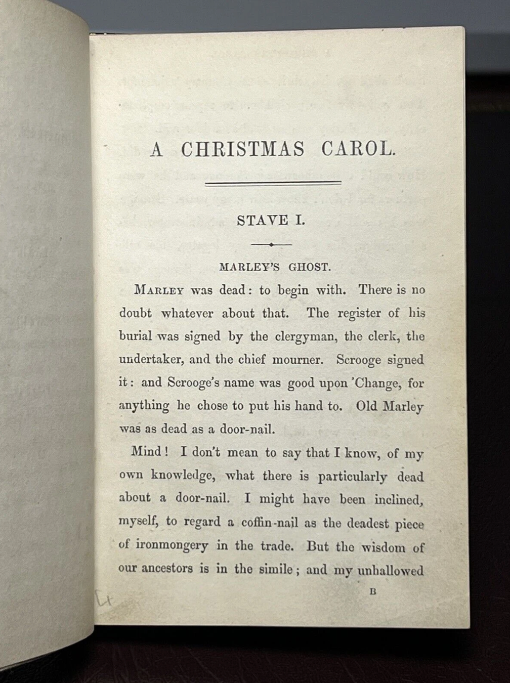 A Christmas Carol by Charles Dickens 1843 First Edition First Impression