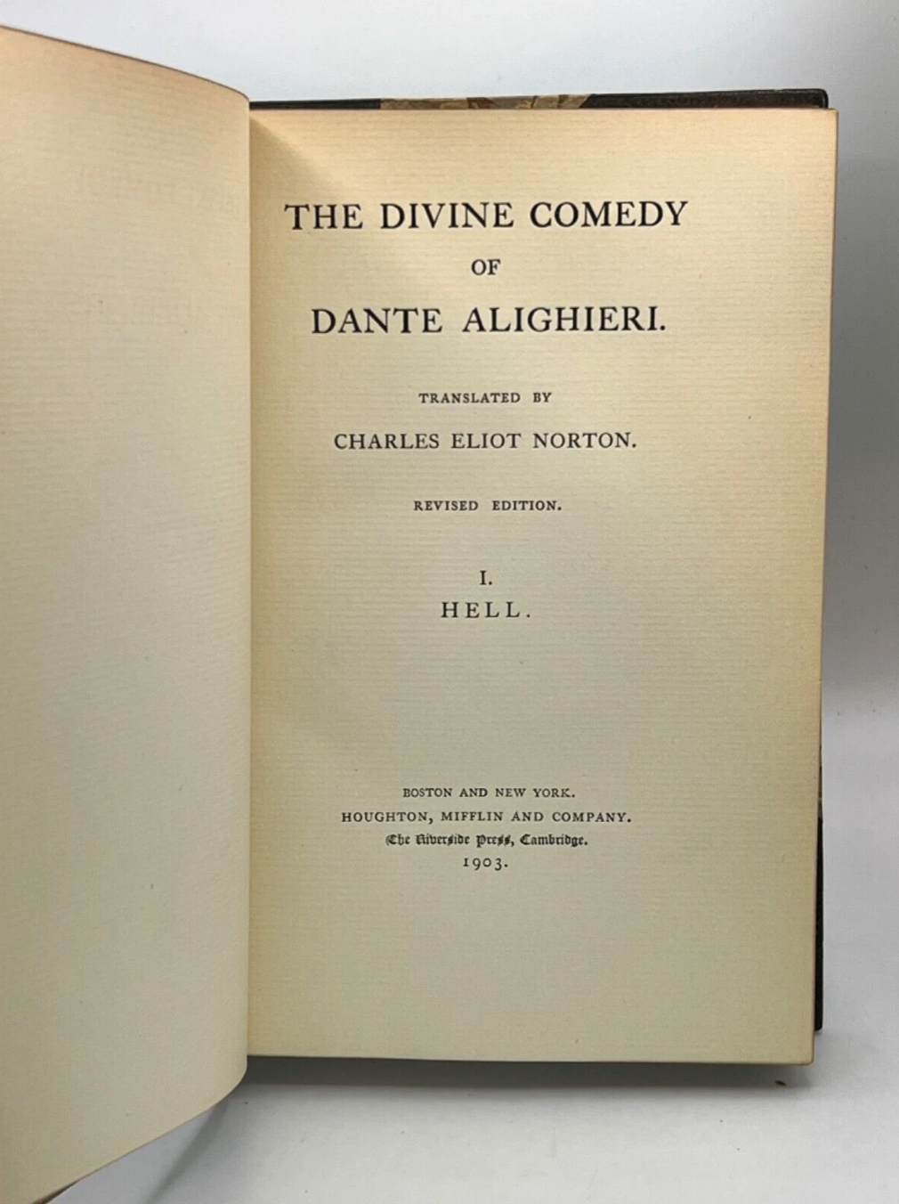 Dante's Divine Comedy 1903: A Finely Bound Edition