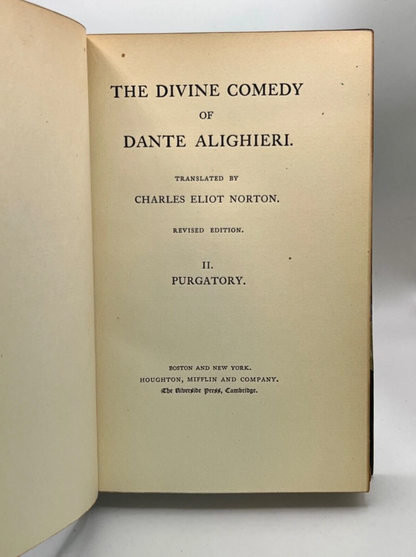 Dante's Divine Comedy 1903: A Finely Bound Edition