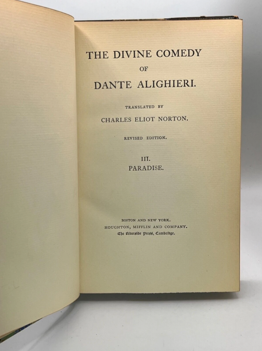 Dante's Divine Comedy 1903: A Finely Bound Edition