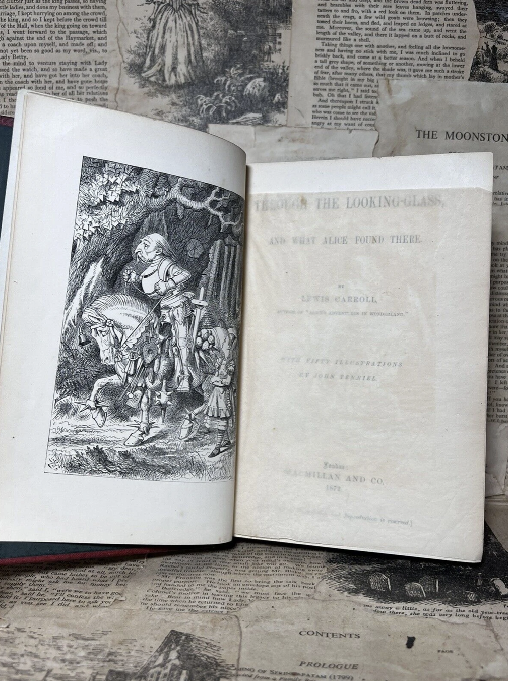 Through the Looking-Glass by Lewis Carroll 1872 First Edition