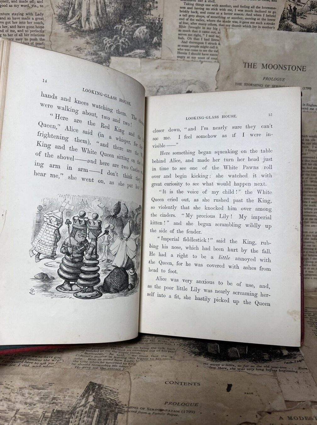 Through the Looking-Glass by Lewis Carroll 1872 First Edition