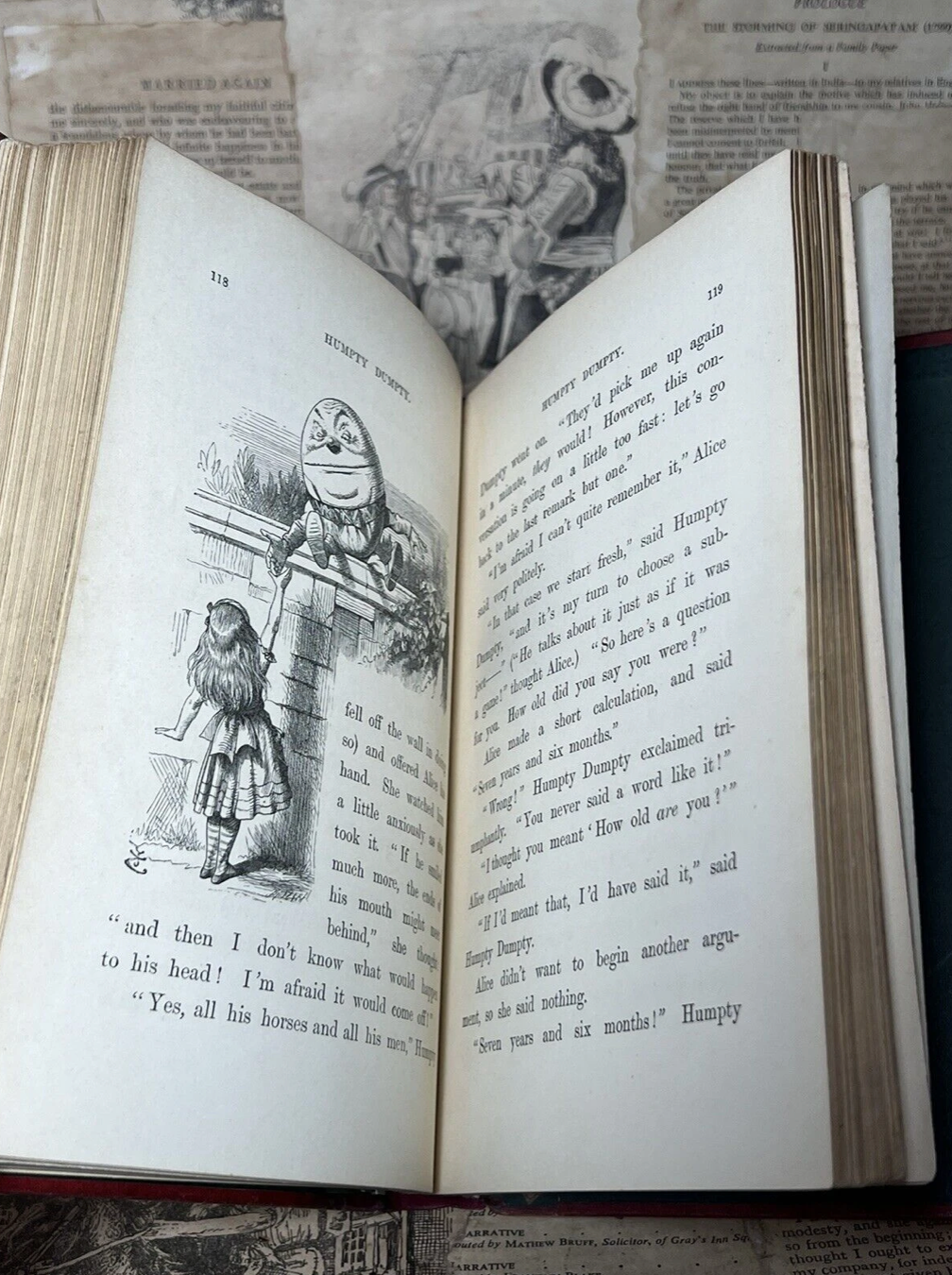 Through the Looking-Glass by Lewis Carroll 1872 First Edition