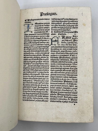 Mammotrectus Super Bibliam - 1485 An Incunable Guide to Understanding the Bible