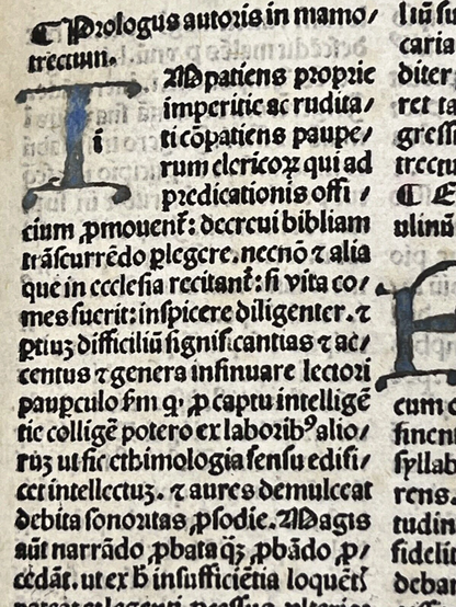 Mammotrectus Super Bibliam - 1485 An Incunable Guide to Understanding the Bible