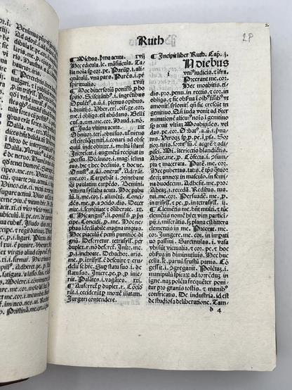 Mammotrectus Super Bibliam - 1485 An Incunable Guide to Understanding the Bible