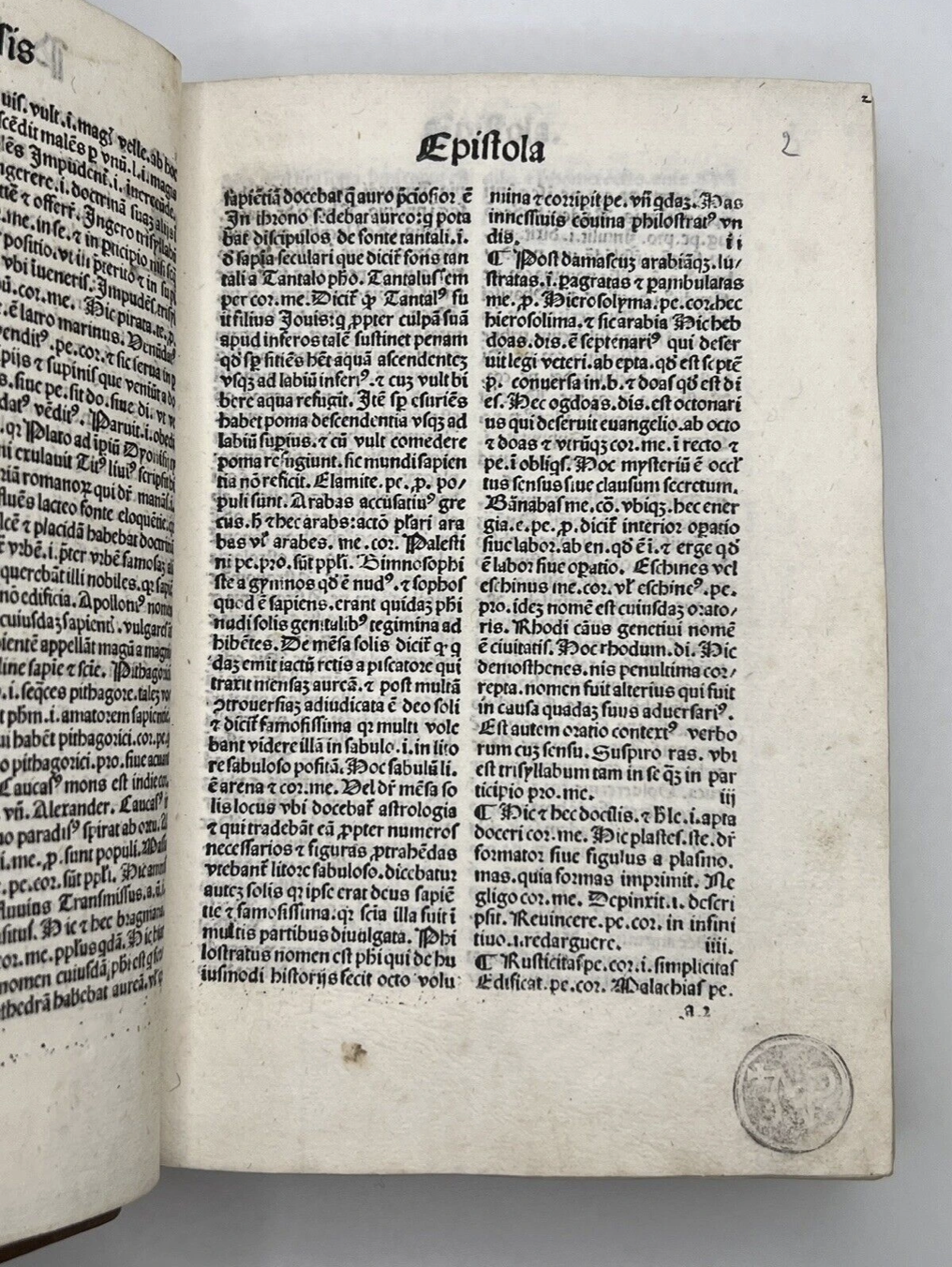 Mammotrectus Super Bibliam - 1485 An Incunable Guide to Understanding the Bible