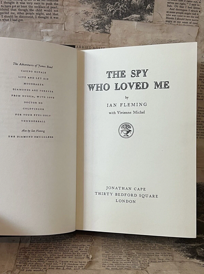 The Spy Who Loved Me by Ian Fleming 1962 First Edition First Impression