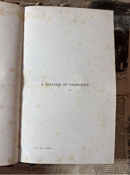 Treatise on Chemistry by H. E. Roscoe & C. Schorlemmer 1883/4