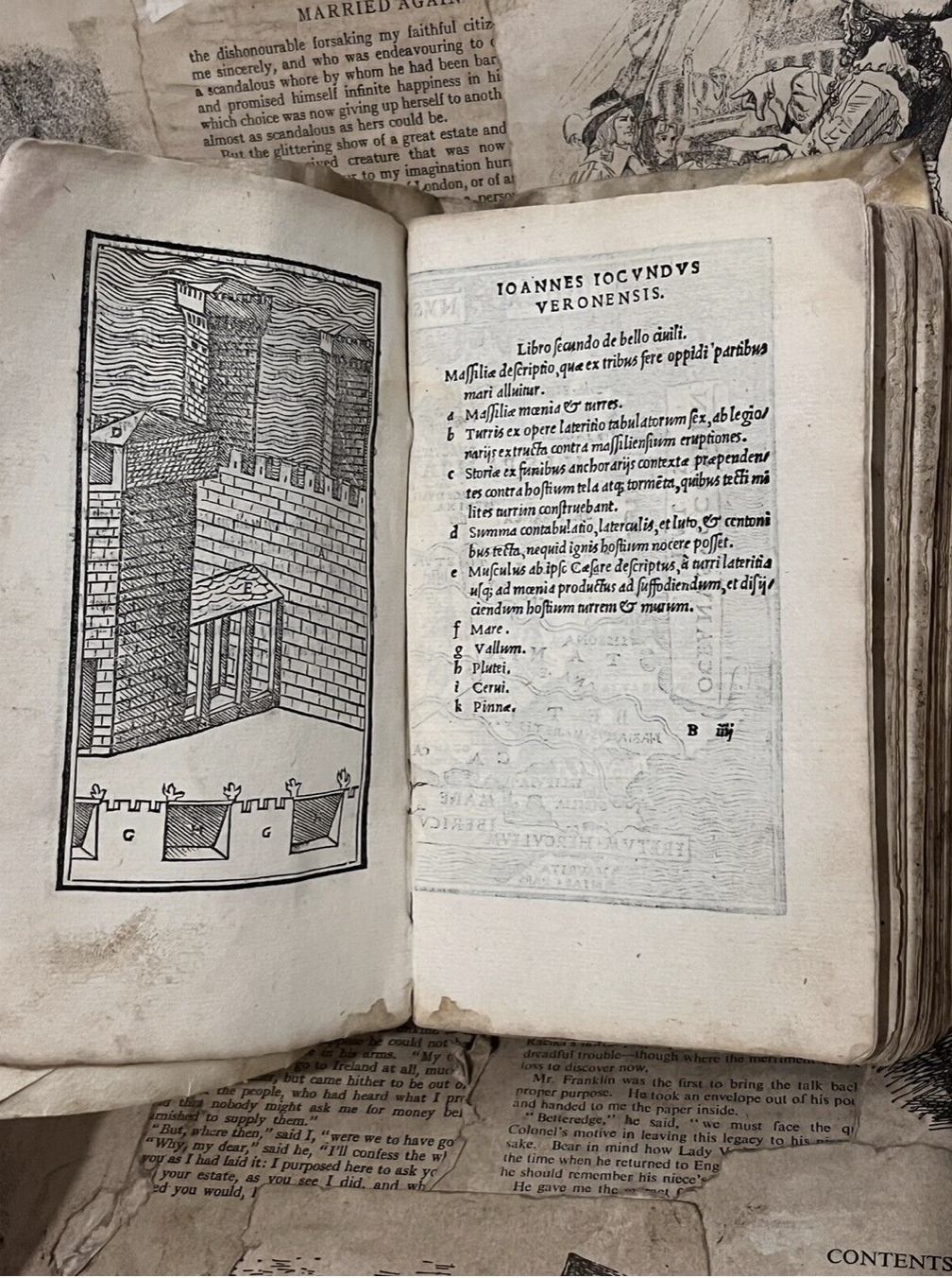 Julius Caesar's Commentaries 1514 Lovely Woodcuts Throughout