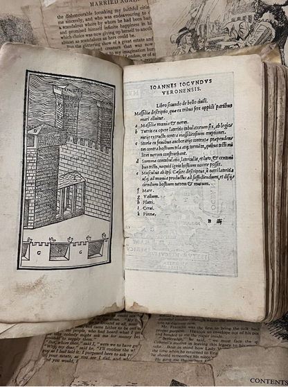 Julius Caesar's Commentaries 1514 Lovely Woodcuts Throughout