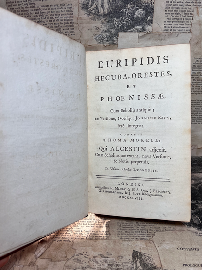 Euripides' Hecuba, Orestes, and Phoenissa 1748