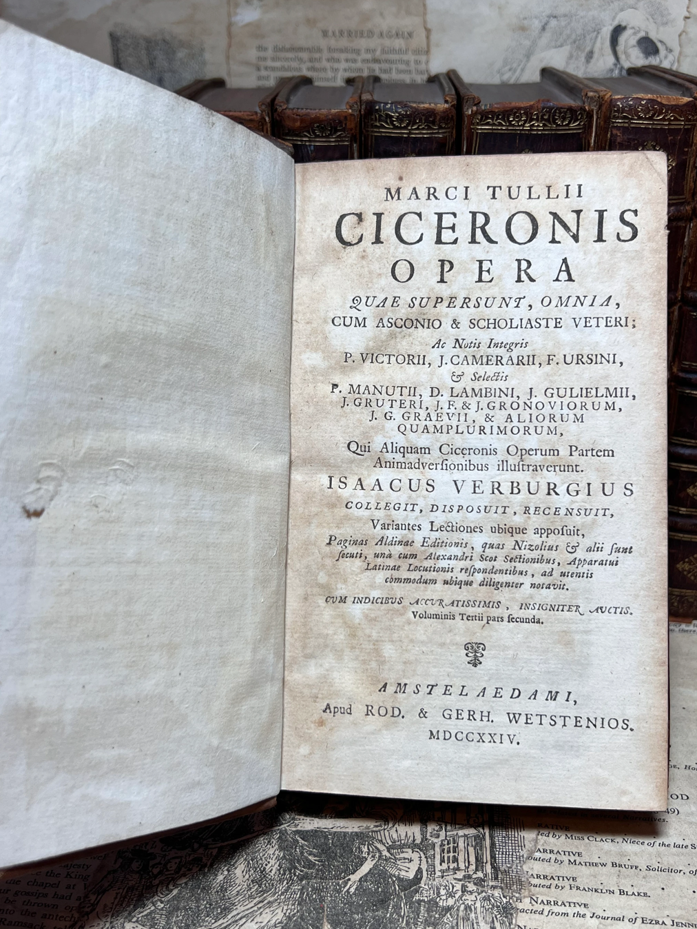 Works of Marcus Tulius Cicero 1724