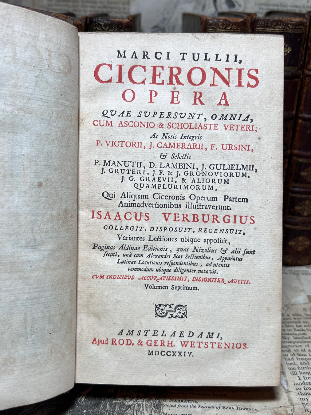 Works of Marcus Tulius Cicero 1724