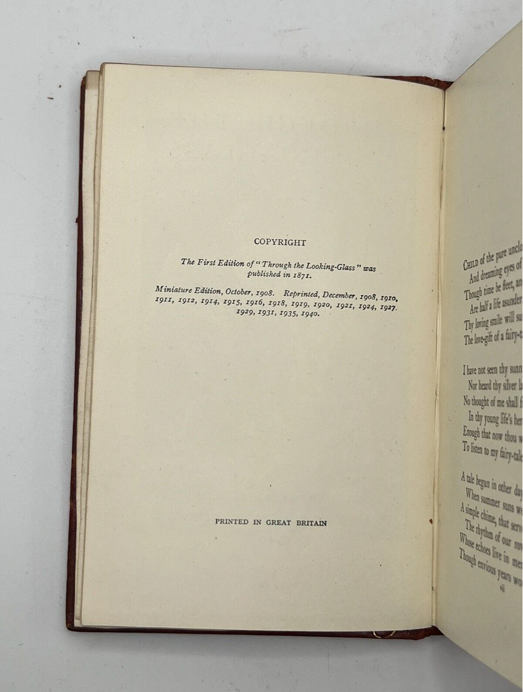 Through the Looking-Glass by Lewis Carroll 1940