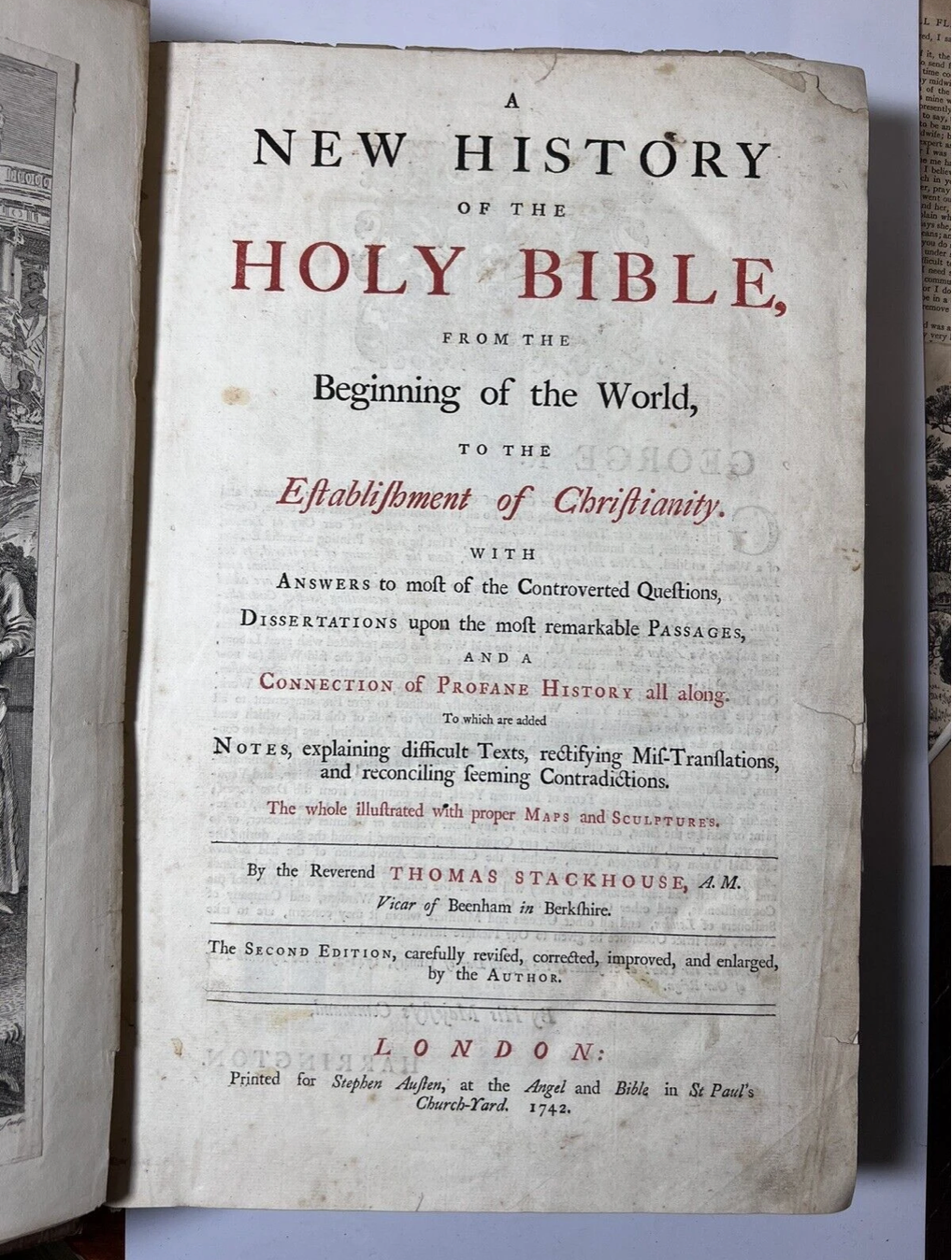 History of the Holy Bible 1742-4