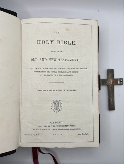 Holy Bible and Book of Common Prayer 1859/1860