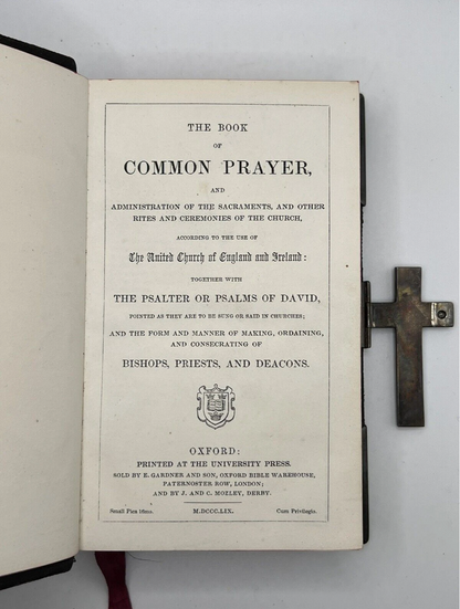 Holy Bible and Book of Common Prayer 1859/1860