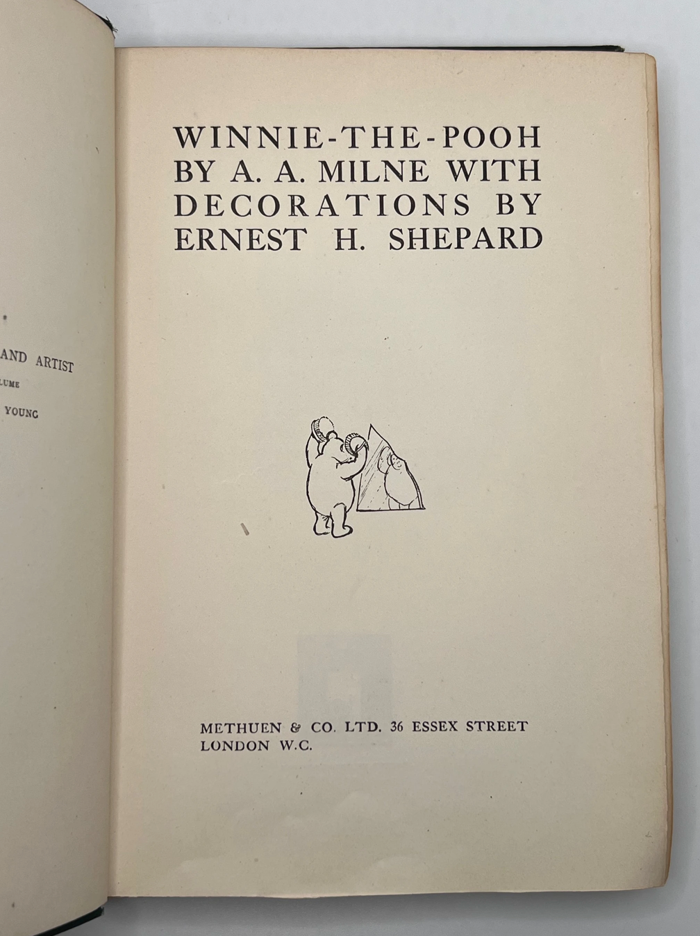 Winnie the Pooh by A. A. Milne 1926 First Edition First Impression