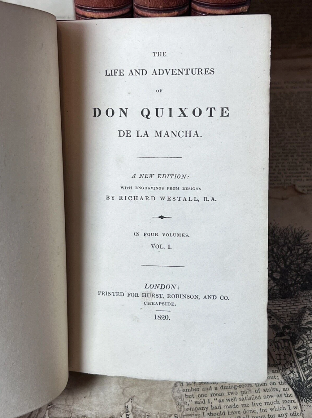 Don Quixote by Miguel de Cervantes 1820 Zaehnsdorf