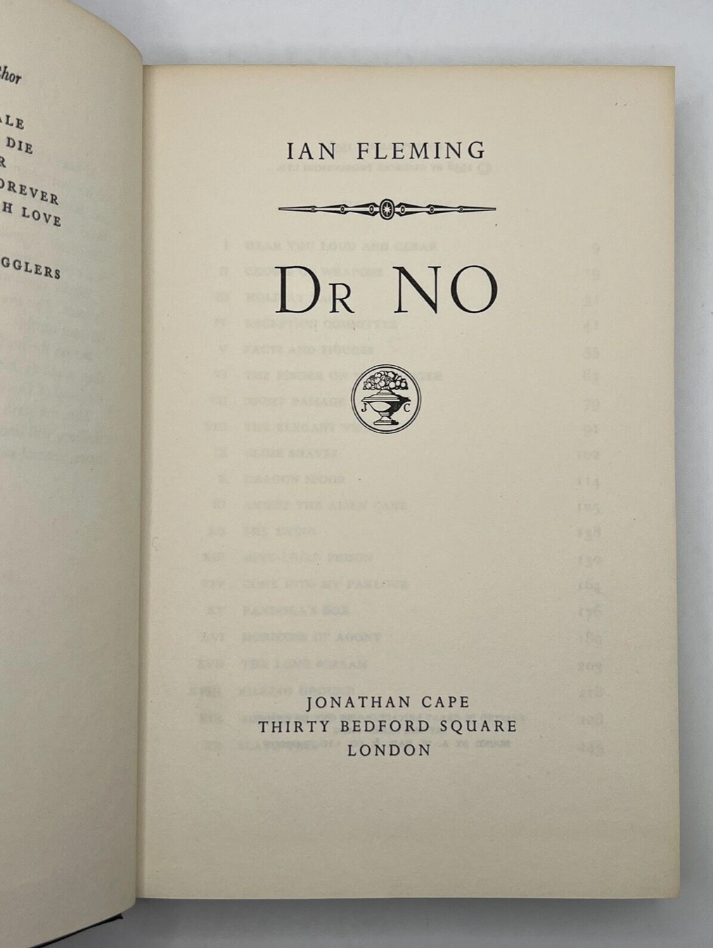 Dr. No by Ian Fleming 1958 First Edition First Impression in Original Dust Jacket