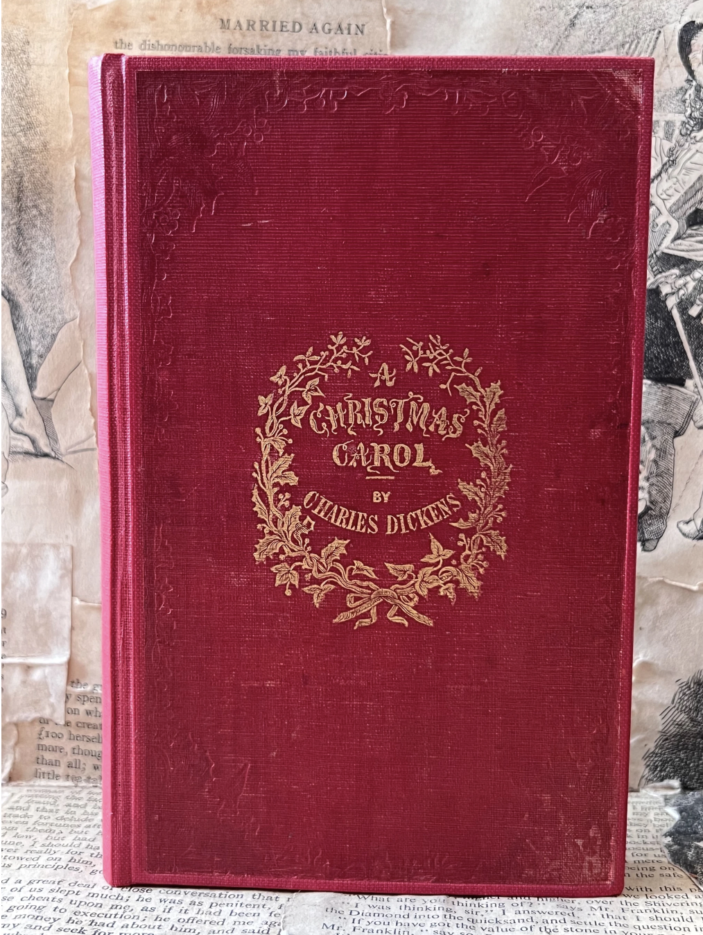 A Christmas Carol by Charles Dickens 1855 First Bradbury & Evans Edition