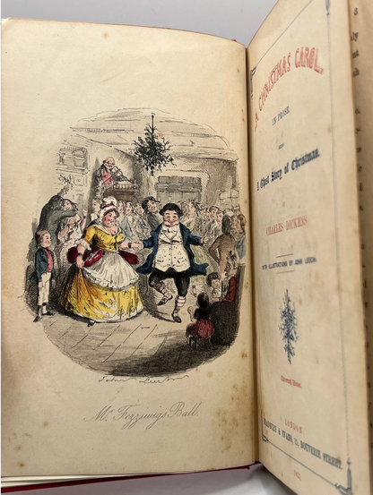 A Christmas Carol by Charles Dickens 1855 First Bradbury & Evans Edition