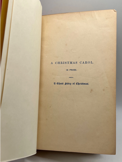 A Christmas Carol by Charles Dickens 1855 First Bradbury & Evans Edition