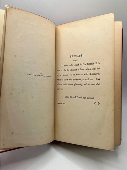 A Christmas Carol by Charles Dickens 1855 First Bradbury & Evans Edition