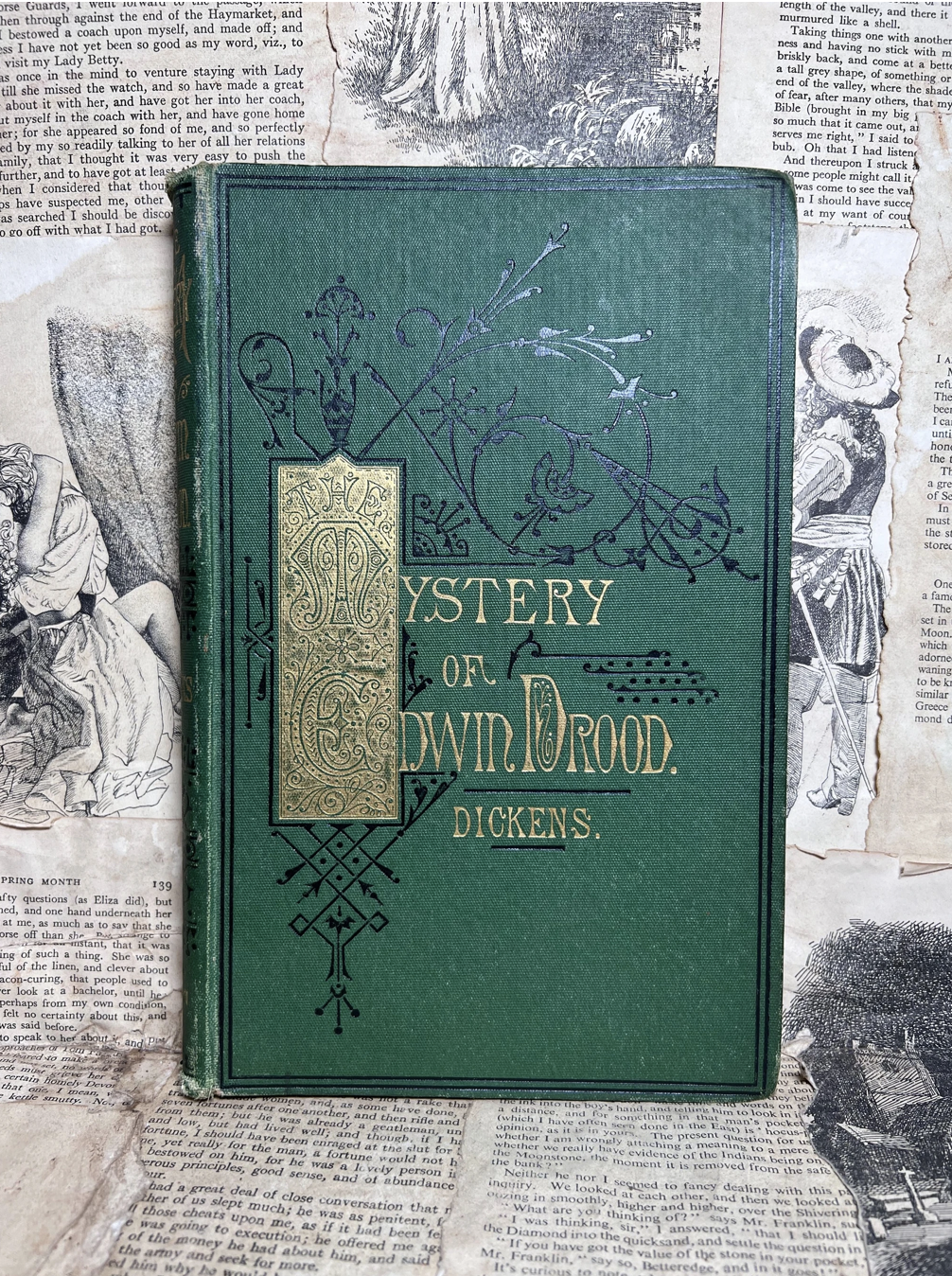 Mystery of Edwin Drood by Charles Dickens 1870 First Edition First Impression in the Original Cloth