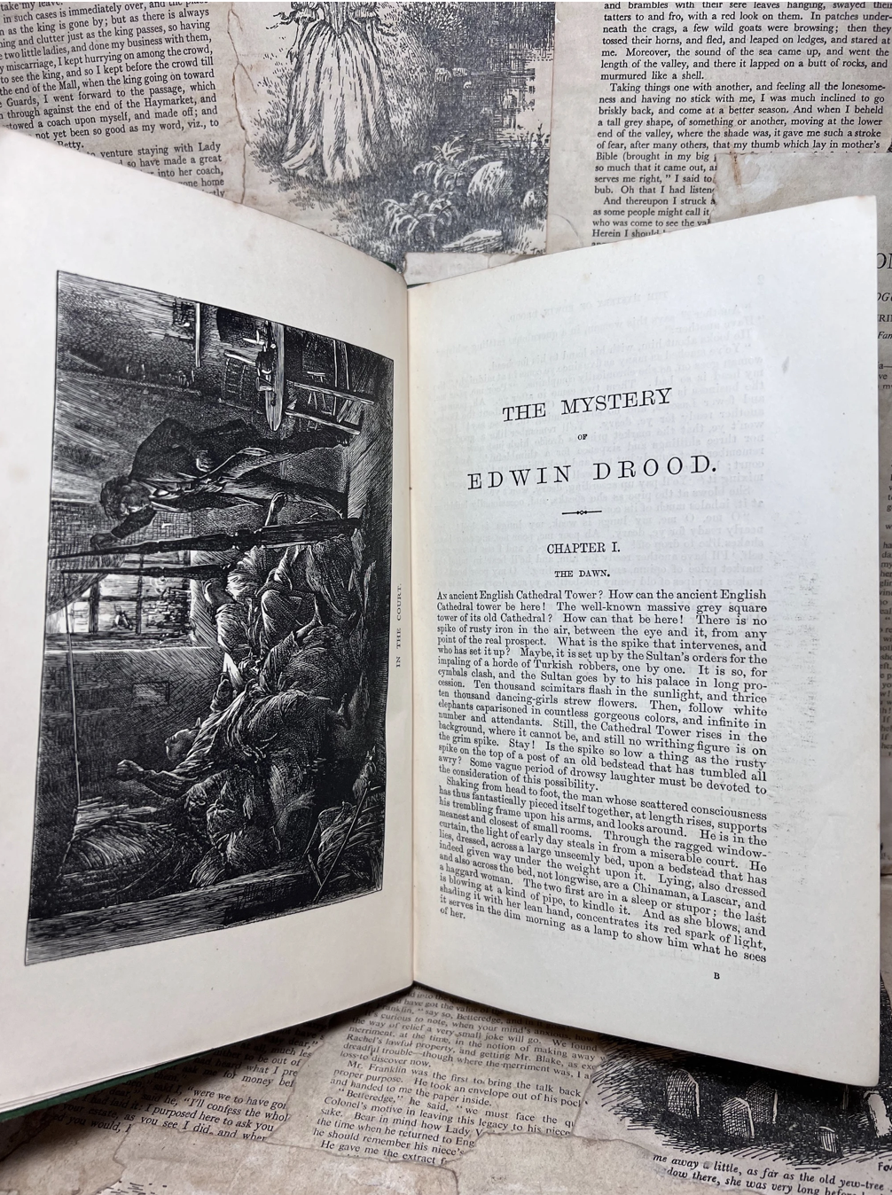 Mystery of Edwin Drood by Charles Dickens 1870 First Edition First Impression in the Original Cloth