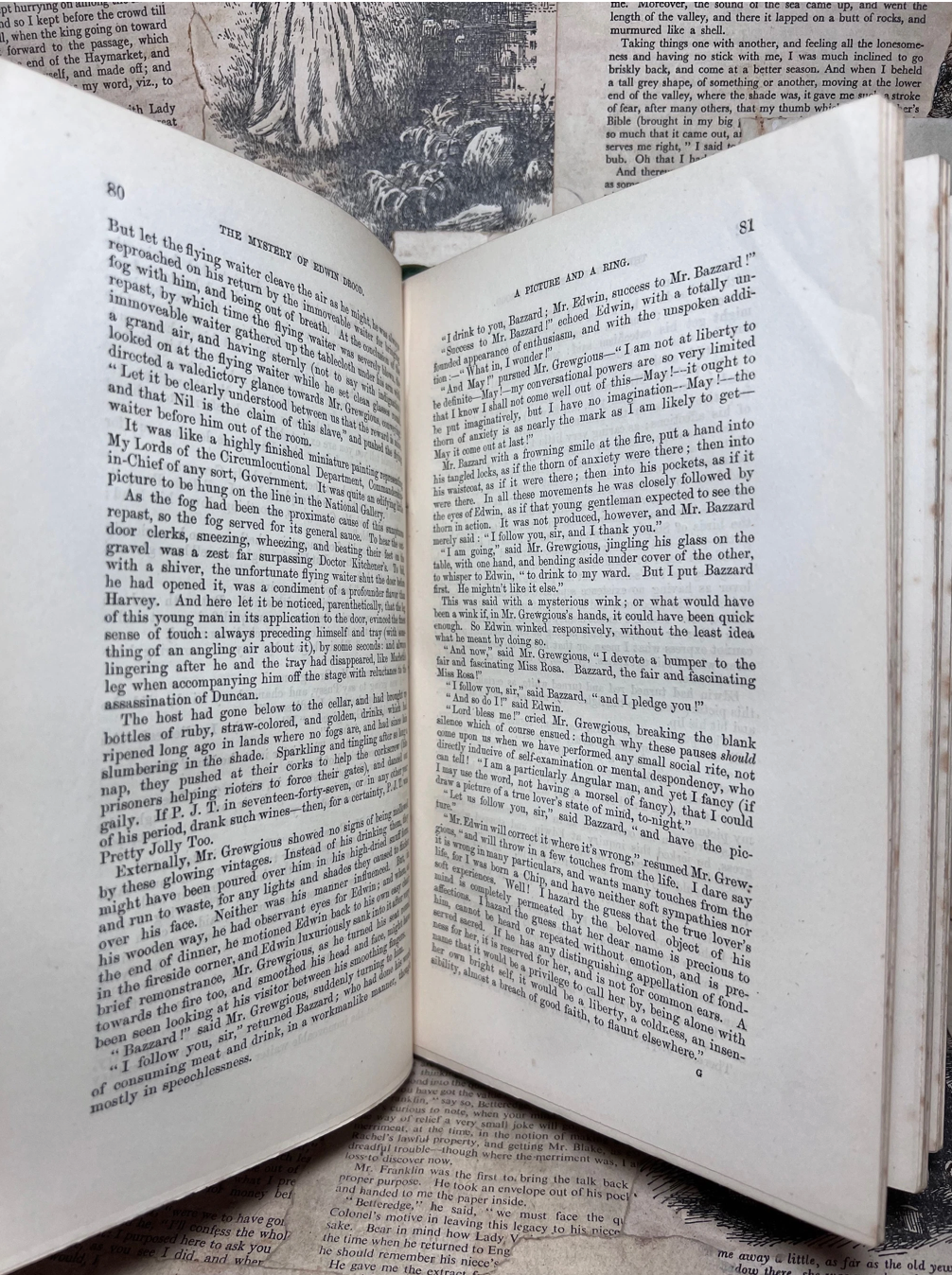 Mystery of Edwin Drood by Charles Dickens 1870 First Edition First Impression in the Original Cloth