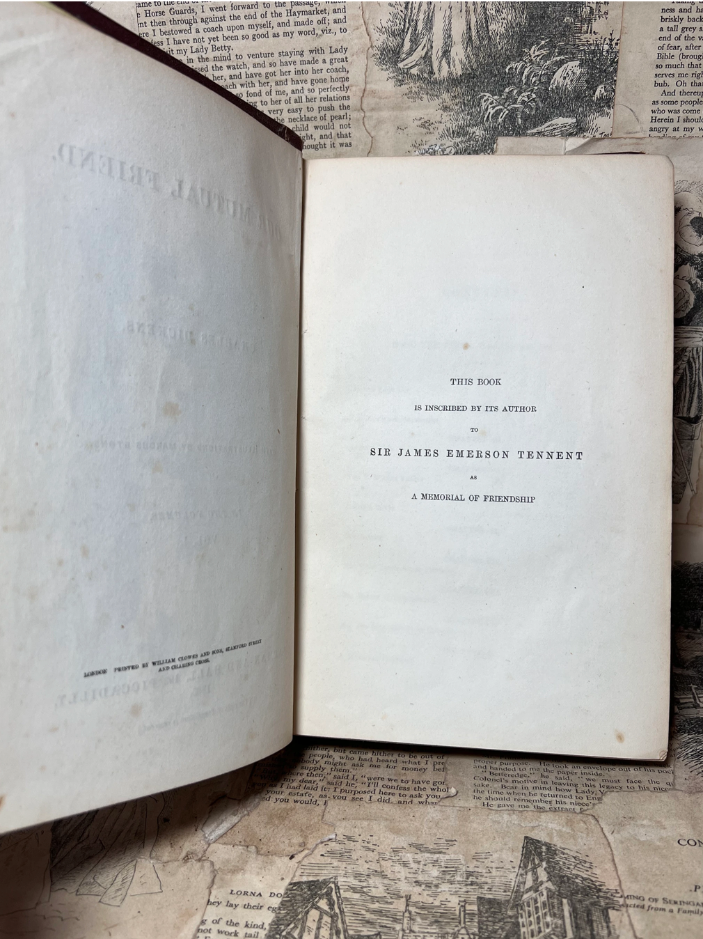 Our Mutual Friend by Charles Dickens 1865 Original Cloth First Edition First Impression