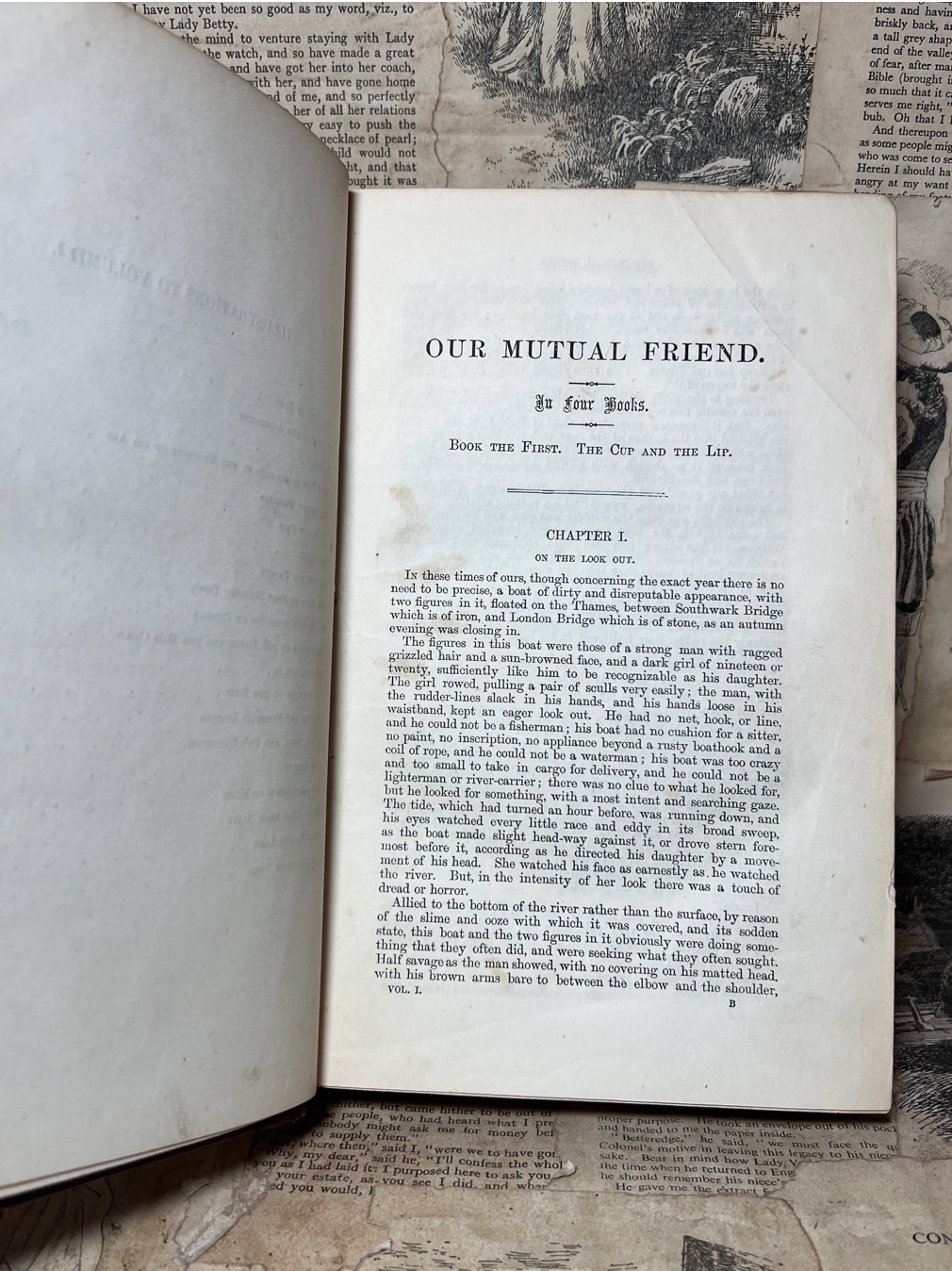 Our Mutual Friend by Charles Dickens 1865 Original Cloth First Edition First Impression