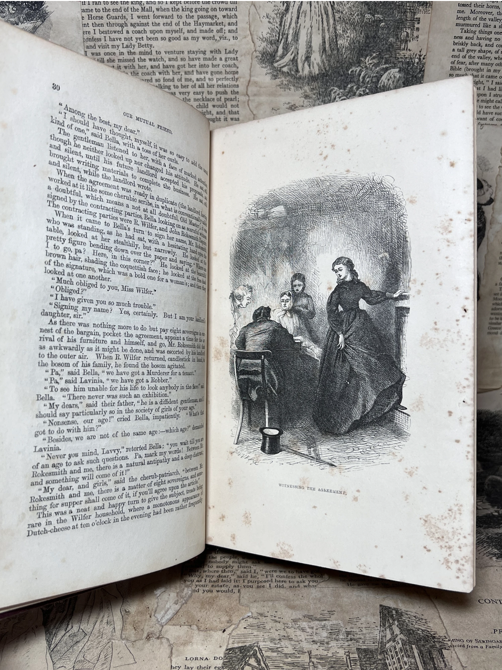 Our Mutual Friend by Charles Dickens 1865 Original Cloth First Edition First Impression