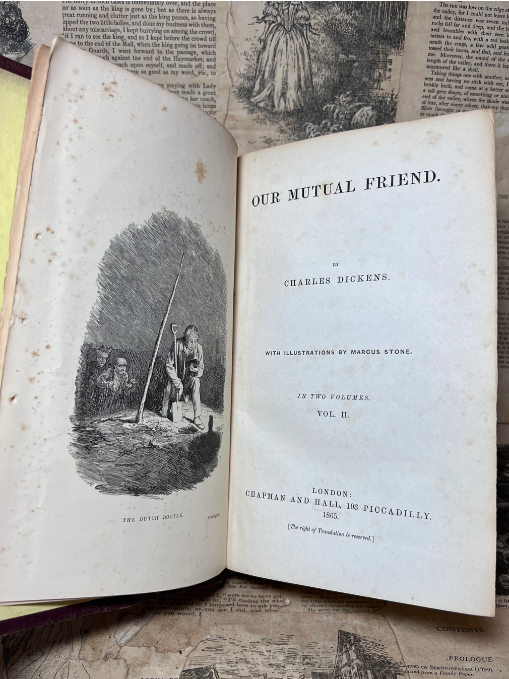 Our Mutual Friend by Charles Dickens 1865 Original Cloth First Edition First Impression