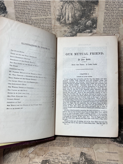 Our Mutual Friend by Charles Dickens 1865 Original Cloth First Edition First Impression