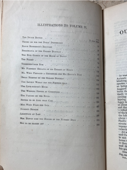 Our Mutual Friend by Charles Dickens 1865 Original Cloth First Edition First Impression