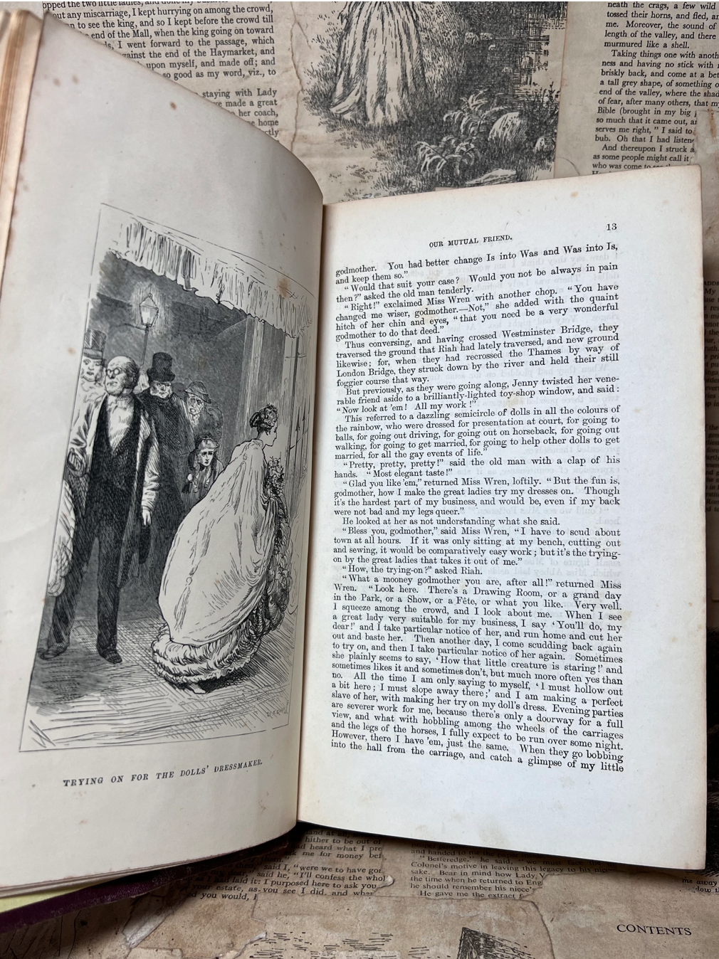 Our Mutual Friend by Charles Dickens 1865 Original Cloth First Edition First Impression