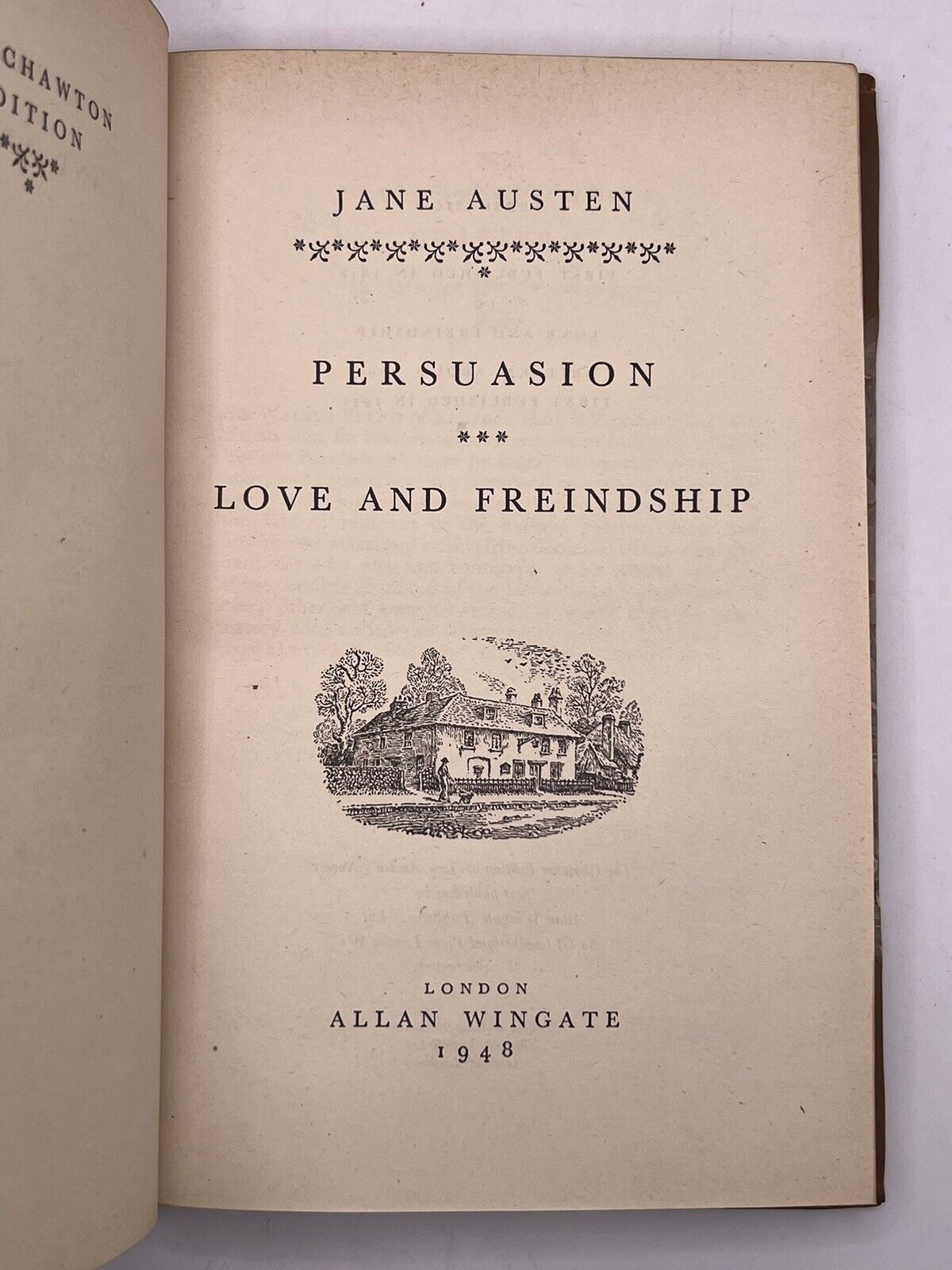 The Works of Jane Austen; The Chawton Edition