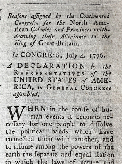 The Annual Register 1758-1819; Includes the American Declaration of Independence