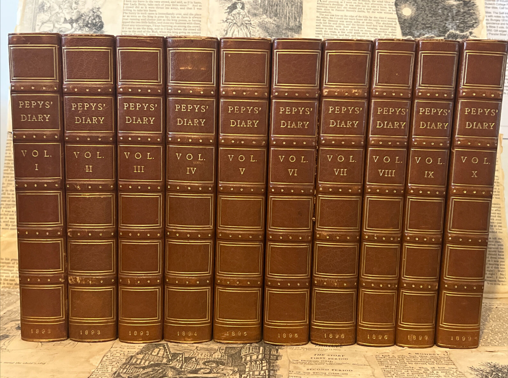 The Diary of Samuel Pepys 1893-99; Riviere Fine Bindings