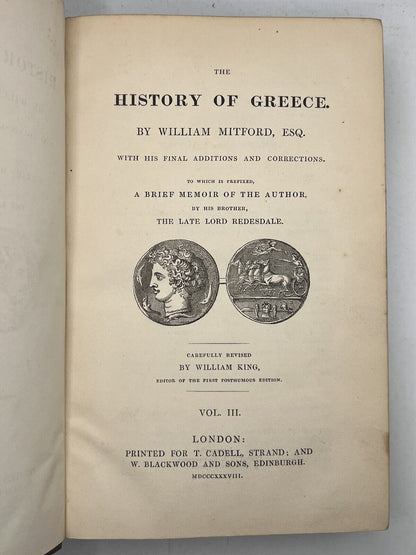 The History of Greece by William Mitford 1838