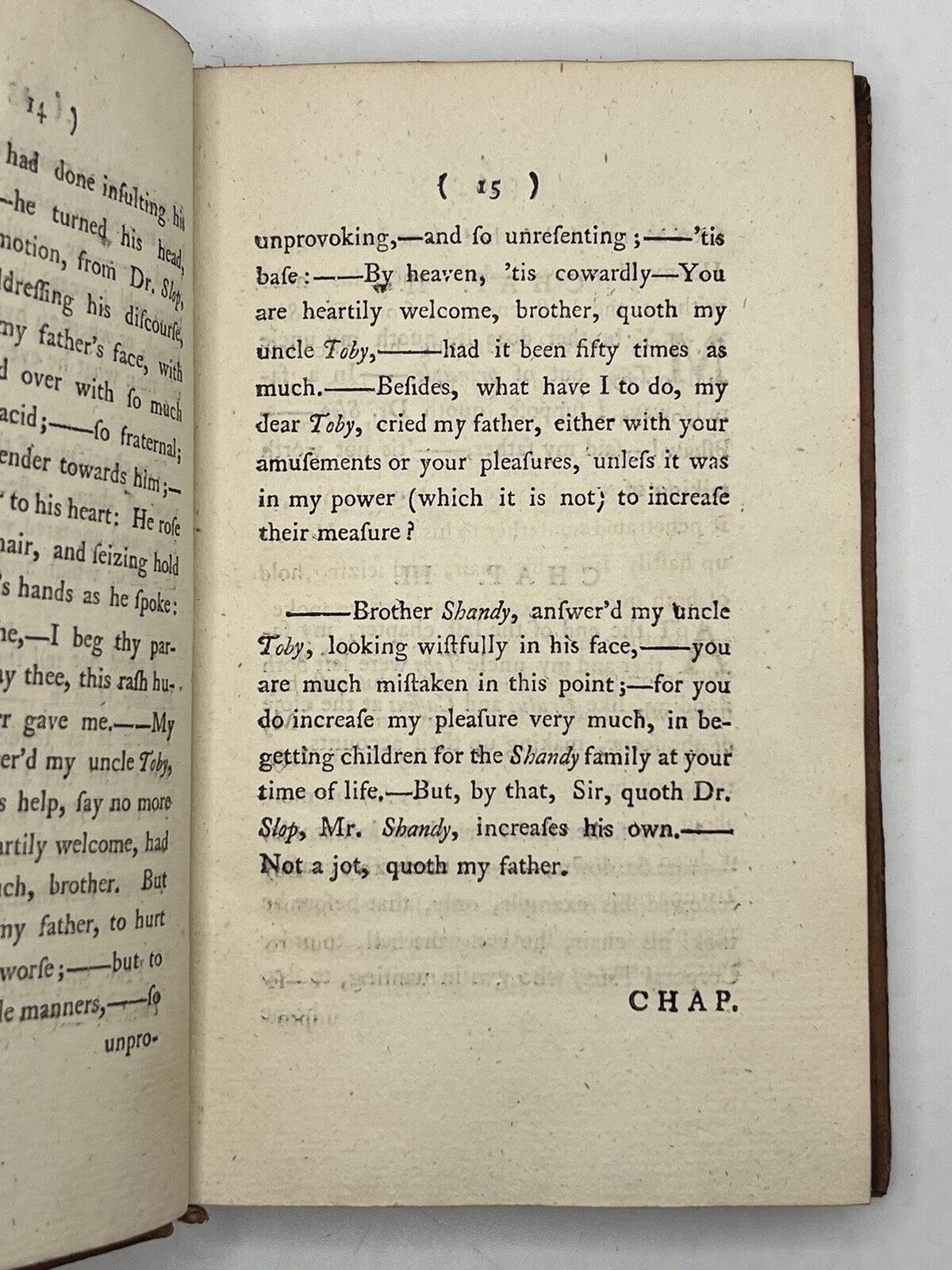 The Life and Opinions of Tristram Shandy by Laurence Sterne 1773