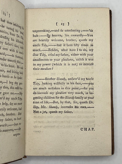 The Life and Opinions of Tristram Shandy by Laurence Sterne 1773